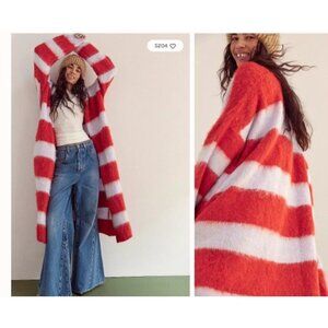 Free People Mantra Cardi Womens XS/S Striped Cozy Soft Wool Y2K Oversized